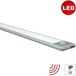 E2 Elektro Feuchtraumleuchten LED Lichtleiste Cell XS 40 Cm X 4 Cm X 1 Cm Grau
