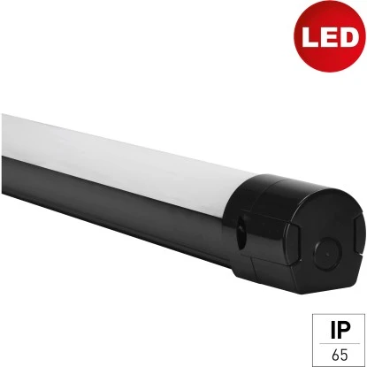 LED-Wannenleuchte Pro IP65 18 W Schwarz Länge 62 Cm 3 LED-Wannenleuchte Pro IP65 18 W Schwarz Länge 62 Cm – Bild 3