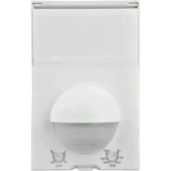 Infrarot-Feuchtraum-Bewegungsmelder Eco A2 IP44 Erfassungswinkel 180° Weiß