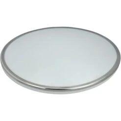 LED-Wand- Und Deckenleuchte IP44 18 W Ø 33,5 Cm Farbwechsel Weiß-Chrom-Glänzend