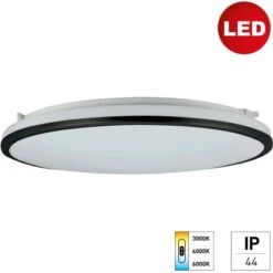 LED-Wand- Und Deckenleuchte IP44 18 W Ø 33,5 Cm Farbwechsel Weiß-Anthrazit -Globo Deutschland Verkaufsgeschäft 9008954561593 3696 1