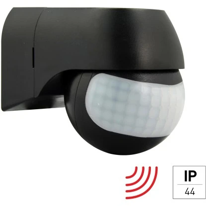 Infrarot-Feuchtraum-Bewegungsmelder Eco Basic IP44 Erfassungswinkel 180° Schwarz 2 Infrarot-Feuchtraum-Bewegungsmelder Eco Basic IP44 Erfassungswinkel 180° Schwarz – Bild 2