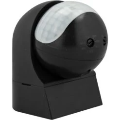 Infrarot-Feuchtraum-Bewegungsmelder Eco Basic IP44 Erfassungswinkel 180° Schwarz