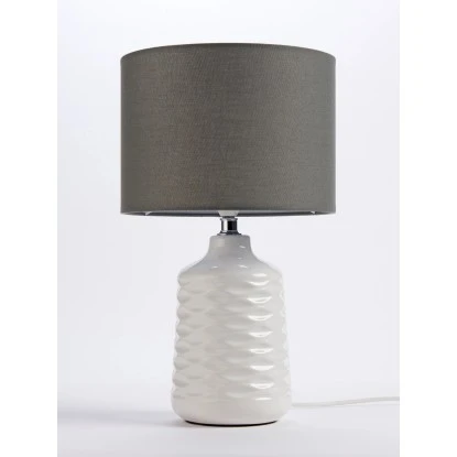 Brilliant Tischleuchte Ilysa Weiß-Grau E14 2 Brilliant Tischleuchte Ilysa Weiß-Grau E14 – Bild 2