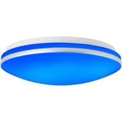 Brilliant LED-Wand- Und Deckenleuchte Midway 33 Cm Weiß-Silber