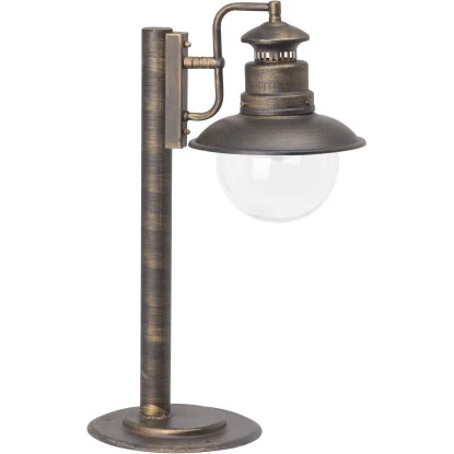 Brilliant Außen-Sockelleuchte Artu Schwarz Gold 2 Brilliant Außen-Sockelleuchte Artu Schwarz Gold – Bild 2