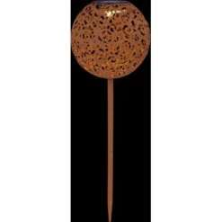 Globo LED-Solaraußenleuchte Kugel Dekogeflecht Rost 54 Cm X 18,5 Cm X 18,5 Cm -Globo Deutschland Verkaufsgeschäft 934909 3749 5