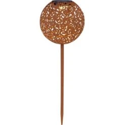 Globo LED-Solaraußenleuchte Kugel Dekogeflecht Rost 54 Cm X 18,5 Cm X 18,5 Cm -Globo Deutschland Verkaufsgeschäft 934909 3749 6