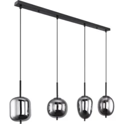 Globo Pendelleuchte Blacky 4-flammig Metall Schwarz Rauchfarben -Globo Deutschland Verkaufsgeschäft 940468 3579 2