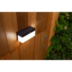 Lutec LED-Solar-Wandleuchte Fran Connect 800 Lm 9,1 X 7,9 X 18 Cm Schwarz -Globo Deutschland Verkaufsgeschäft 956164 3746 5