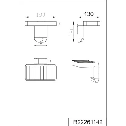 Trio LED-Außenwandleuchte Esquel Mit Solarmodul Anthrazit 2 Trio LED-Außenwandleuchte Esquel Mit Solarmodul Anthrazit – Bild 2