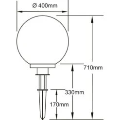 Brilliant LED-Außenspießleuchte Thore Weiß 8 W 71 X 40 X 40 Cm -Globo Deutschland Verkaufsgeschäft 973467 4731 14