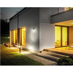 Globo Deutschland Verkaufsgeschäft 16 Luceco LED-Solar Wandlaterne Mit Bewegungsmelder Schwarz