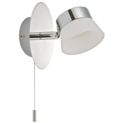 Briloner Briloner LED-Bad-Wandleuchte Surfline IP 44 Chrom